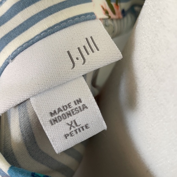 J. Jill Long-Sleeve floral/stripe shirt - Picture 4 of 4